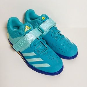 Adidas Powerlift Weightlifting Turquoise Shoes women’s 9
